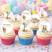 Pooh Bear Cupcake Edible Image Template