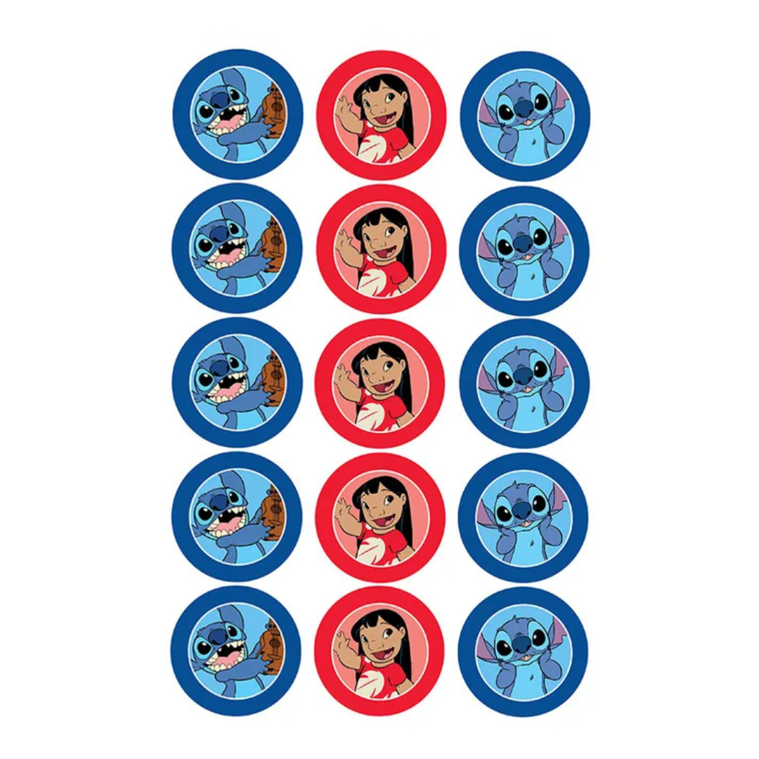 Lilo & Stitch 5cm Images 15 Per Sheet