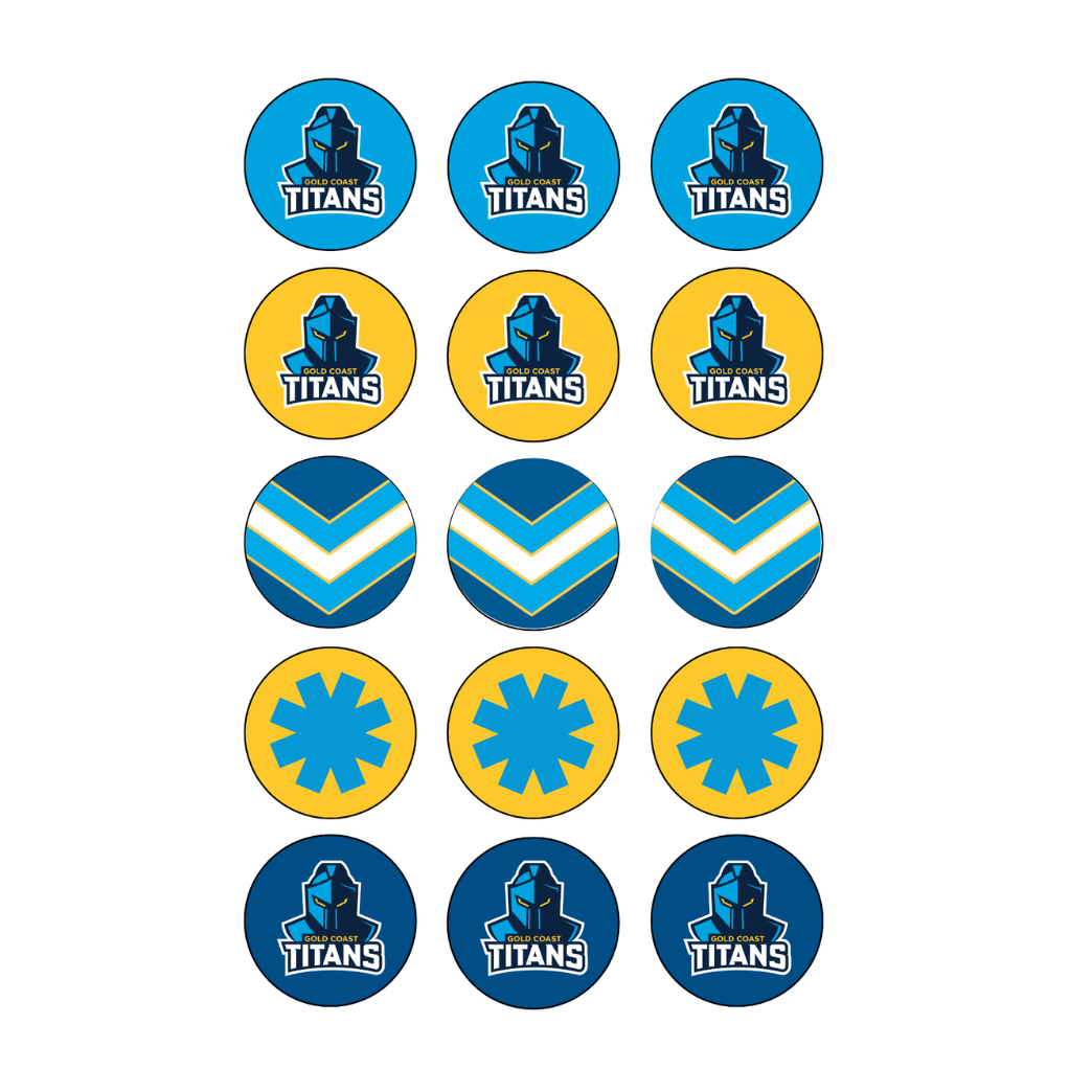 Titans Cupcake Edible Images