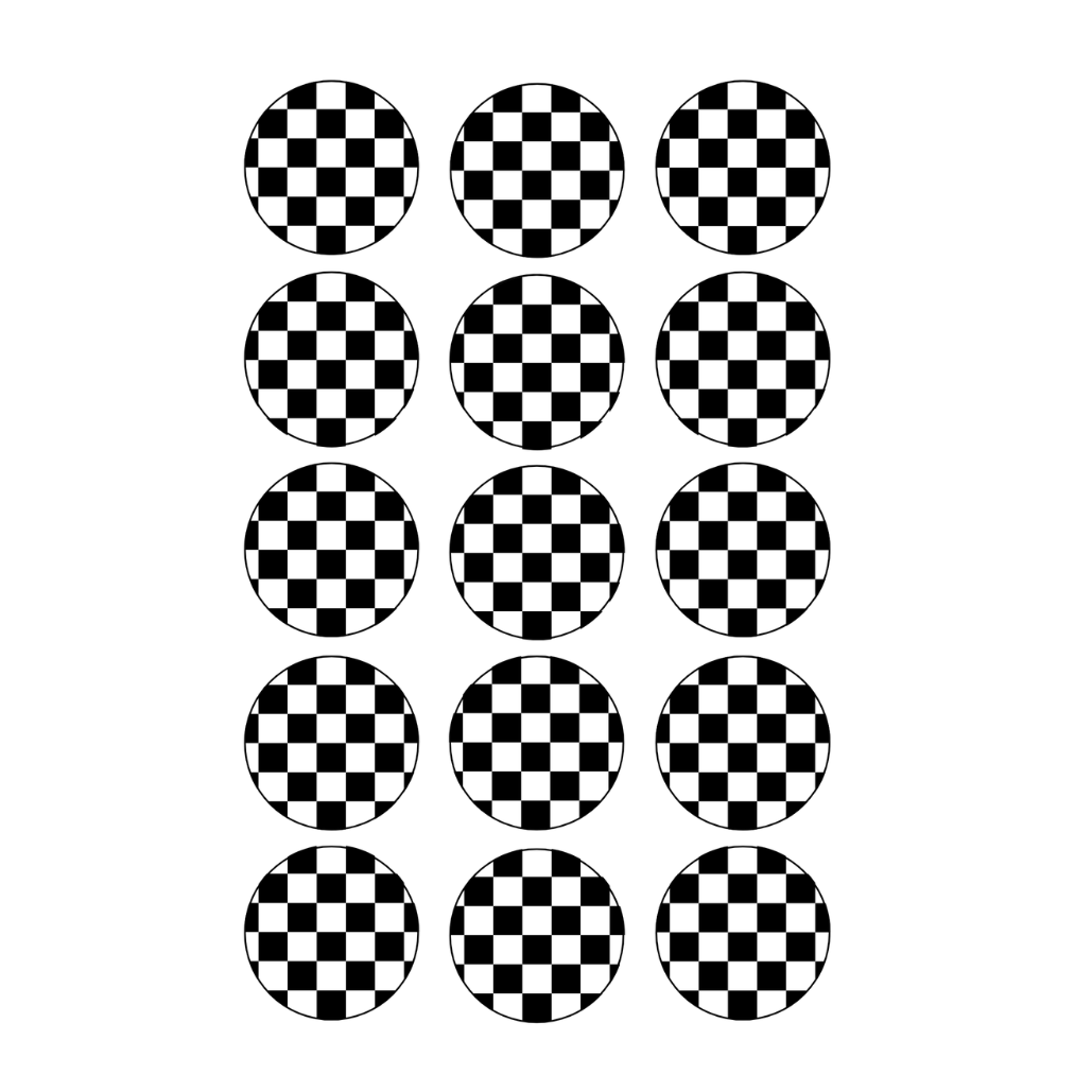 Checkered Cupcake Edible Images