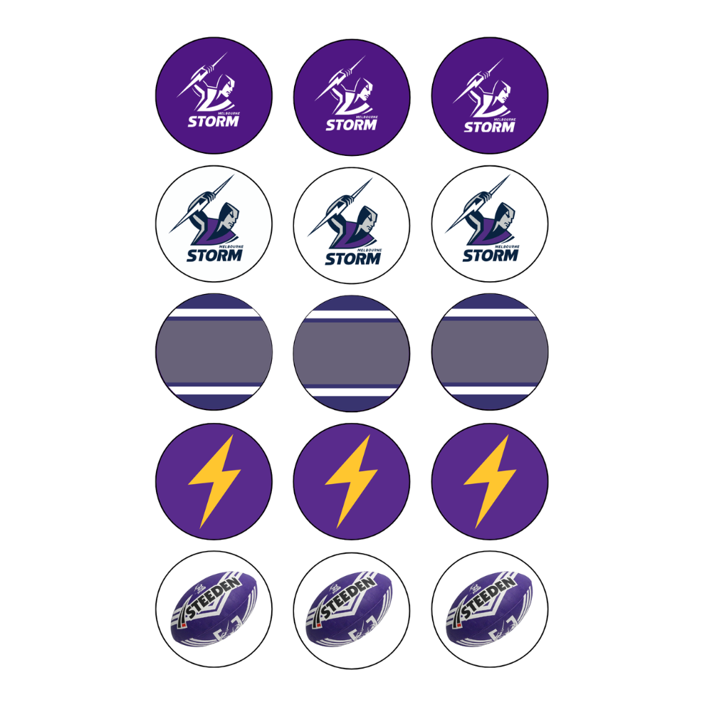Storm Cupcake Edible Images
