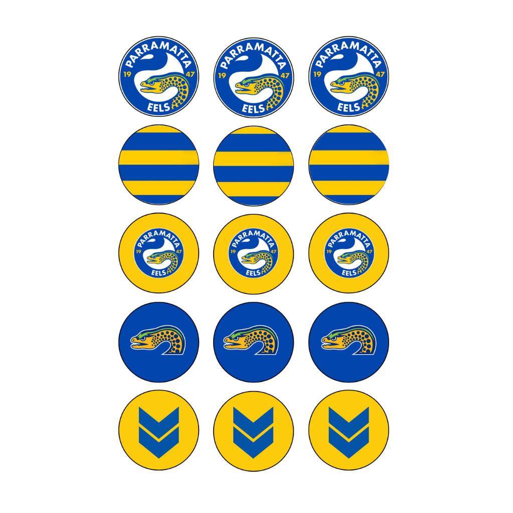 Eels Cupcake Edible Images