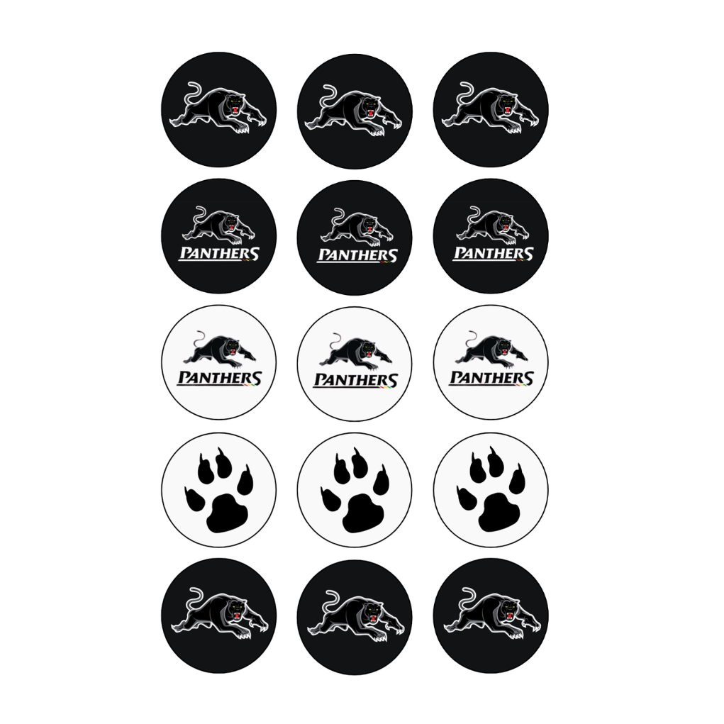 Panthers Cupcake Edible Images