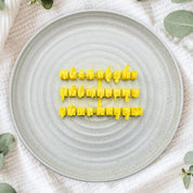 Script Lowercase Alphabet Stamps
