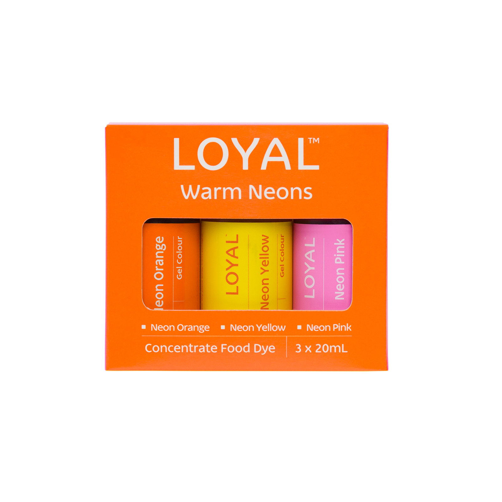 LOYAL WARM NEONS 3 x GEL COLOUR PACK