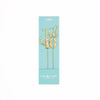 FAB 40 GOLD Metal Cake Topper