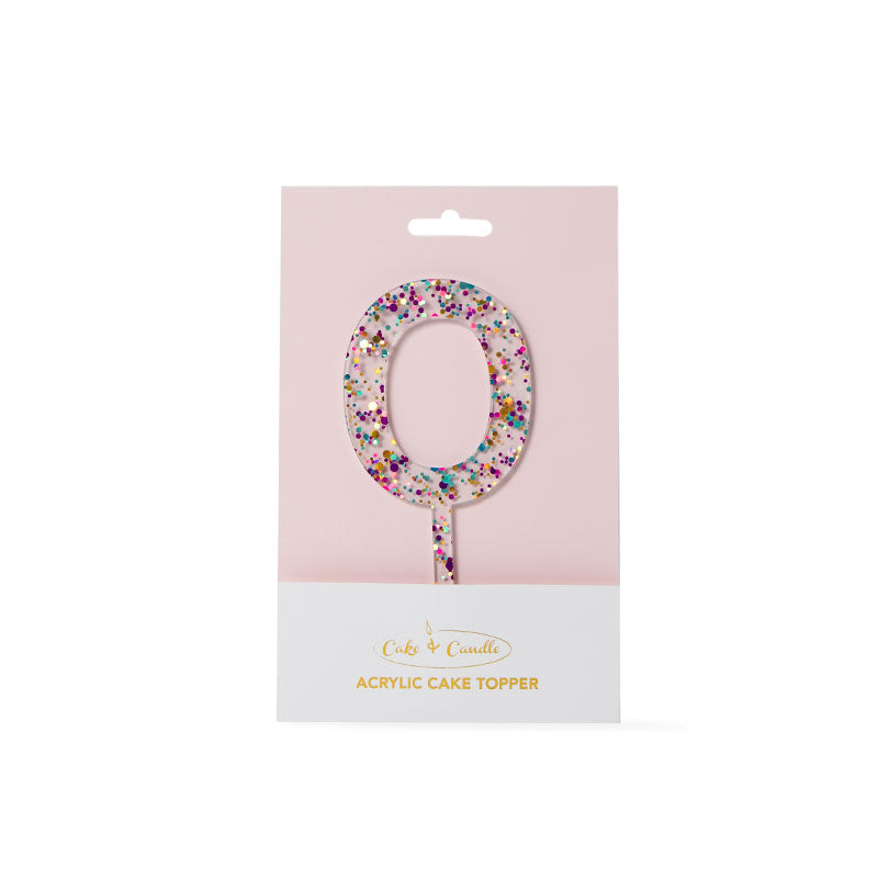 Cake Topper RAINBOW GLITTER 0