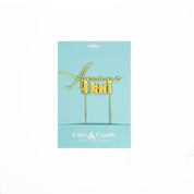 AWESOME Dad Gold Metal Cake Topper