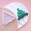 Lulu &amp; Stone A VERY MERRY CHRISTMAS COOKIE STAMP + CUTTER SET