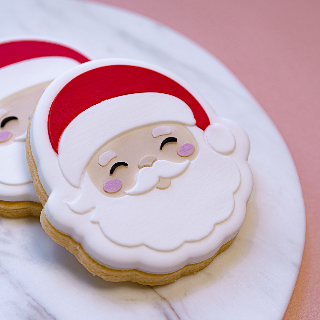 Lulu & Stone ADORABLE MR CLAUS COOKIE STAMP + CUTTER SET