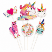 Unicorn Topper Set 6 pce