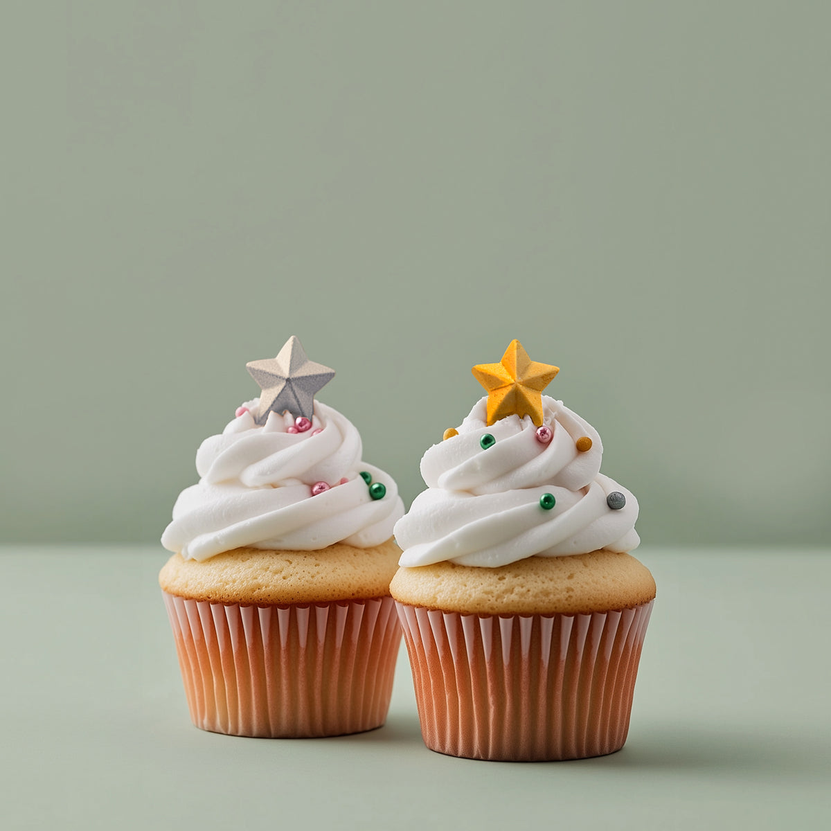 Shimmer Stars Icing Decorations 9 pieces