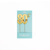 80th Gold Metal Cake Topper