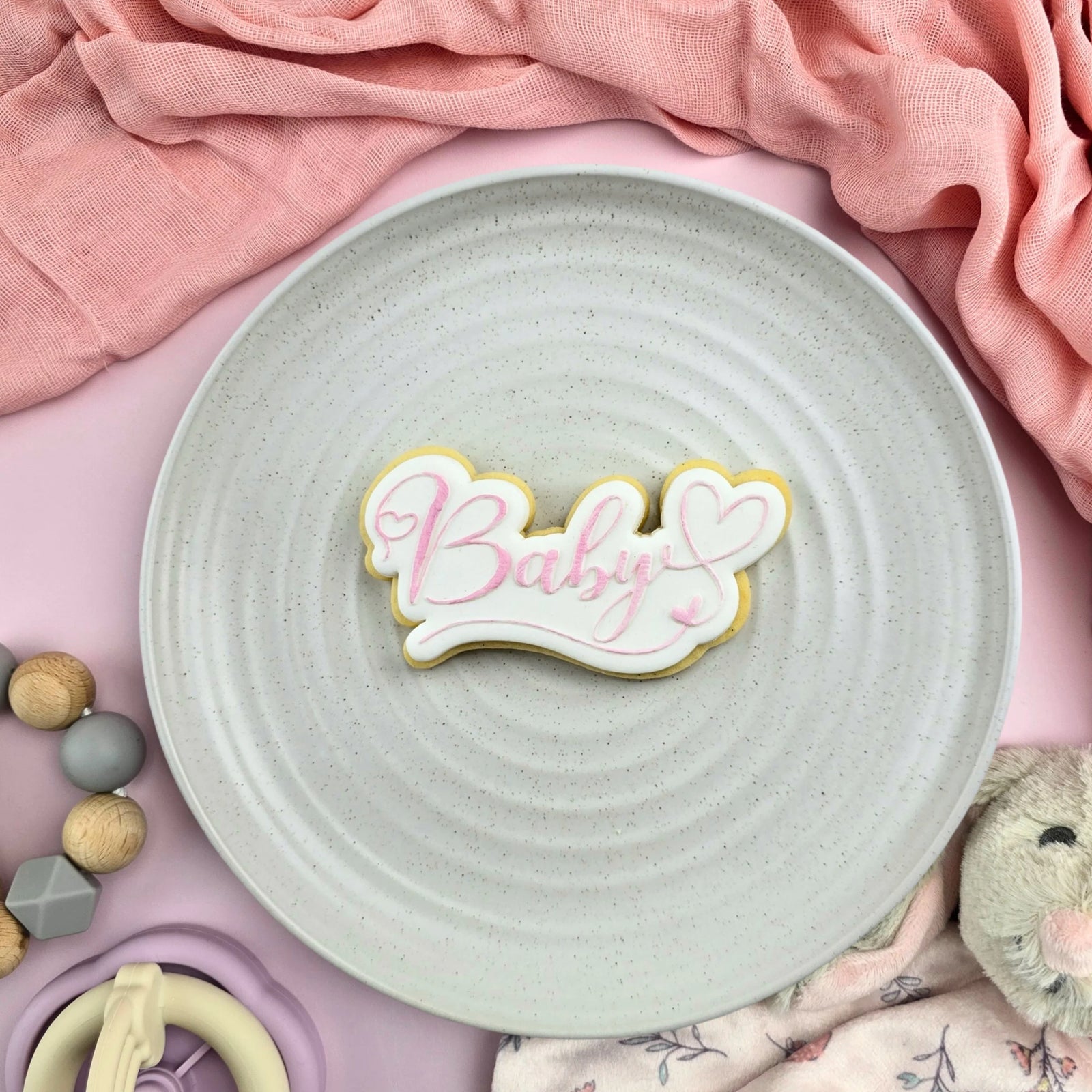 Baby Hearts Text Cutter & Debosser Set