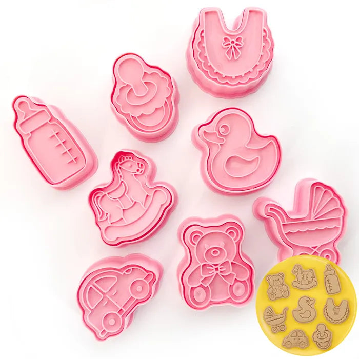 BABY SET COOKIE CUTTERS 8 PIECES