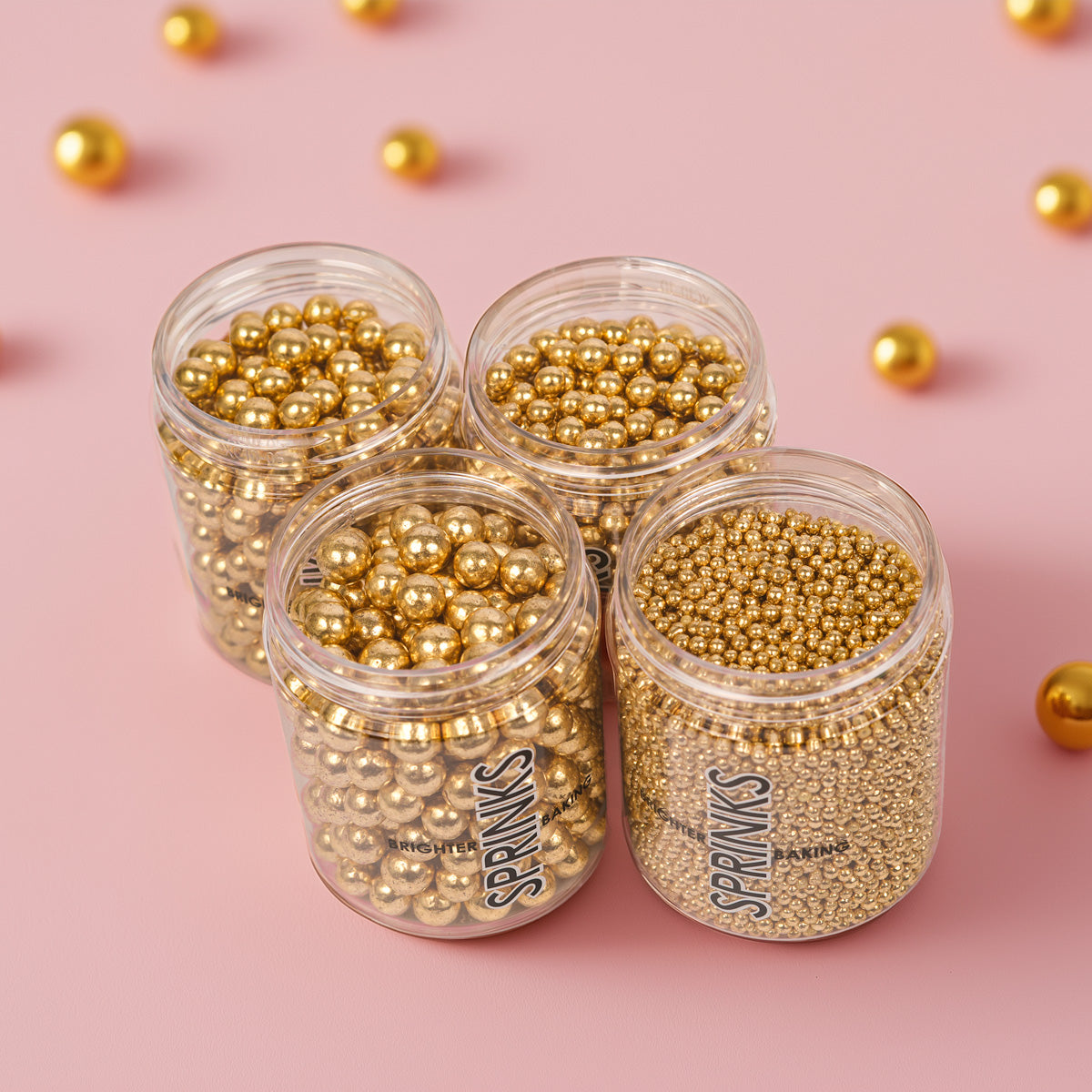 Crunchy Cachous 2mm Gold 75g