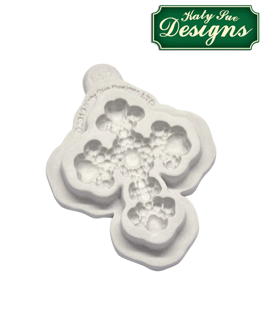 Katy Sue Beaded Cross Silicone Mould