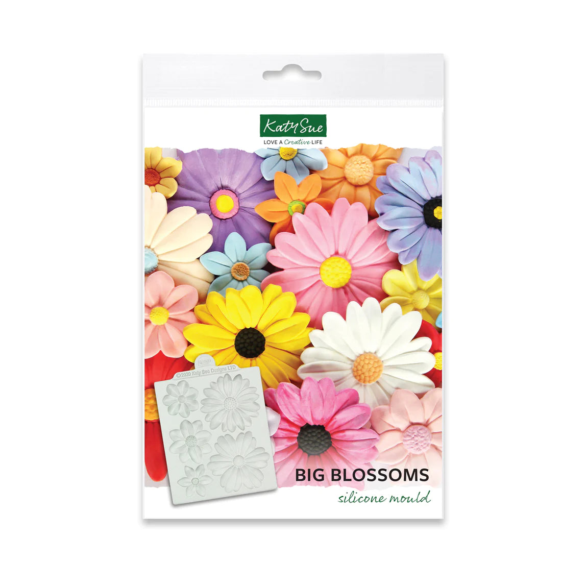 Katy Sue Big Blossoms Silicone Mould