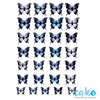 BLUE BUTTERFLIES WAFER PAPER