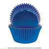 MINI CUPCAKE BLUE FOIL BAKING CUPS 72 PK