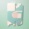 SCALLOPED SINGLE TALL CUPCAKE BOX - PASTEL BLUE 6 PACK