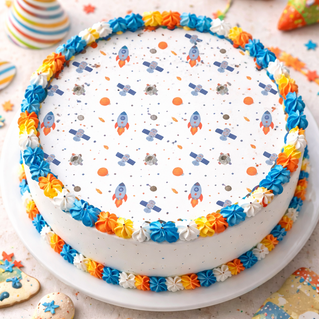 Space Pattern Edible Image Template