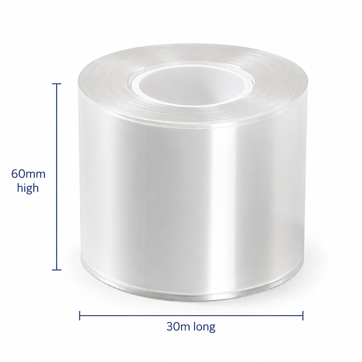Acetate Collar Roll 60mm H (30m)