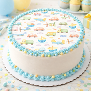 Vechicle Pattern Edible Image Template