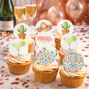 Final Fiesta Cupcake Edible Image Template