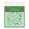 Christmas Floral Sweet Stencil