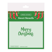 Christmas Script Sweet Stencil