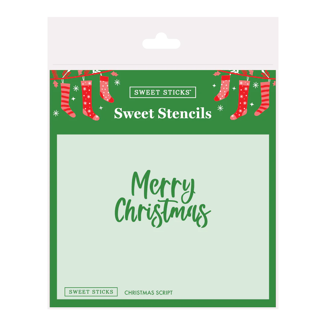 Christmas Script Sweet Stencil