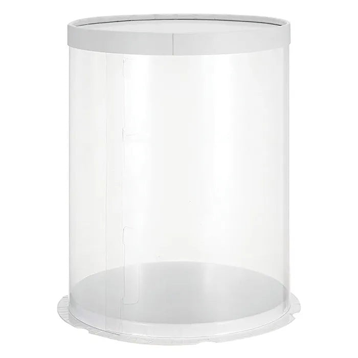 Clear Tube Cake Box 8x8x12 inch Tall
