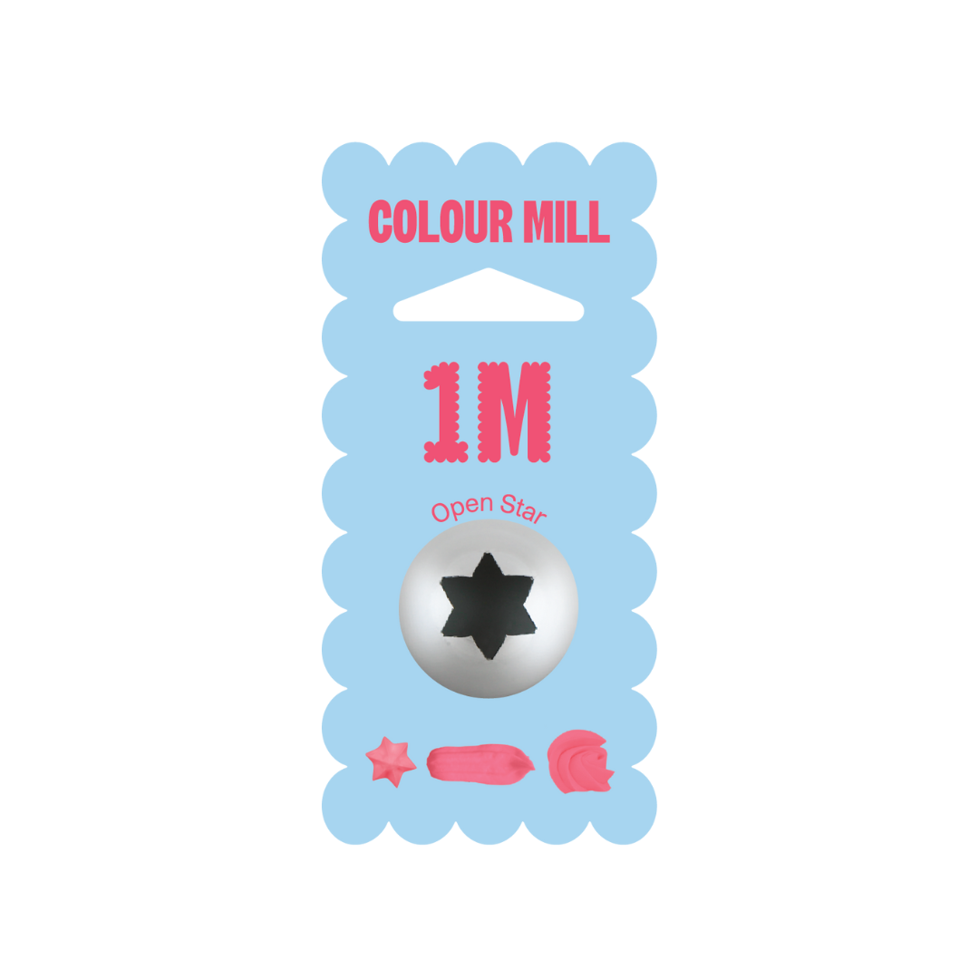 Colour Mill Piping Tip 1M Open Star Medium