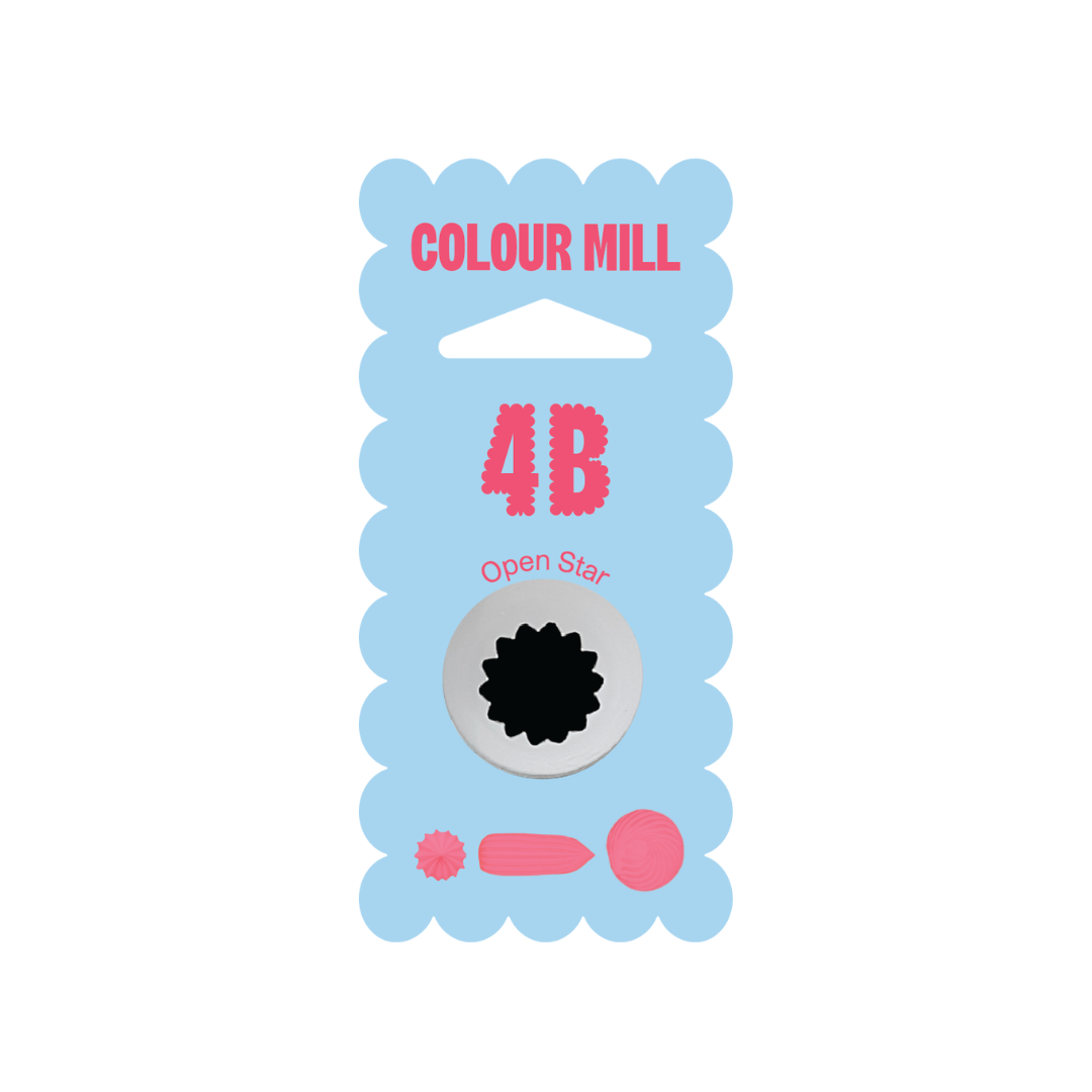 Colour Mill Piping Tip 4B Open Star Medium