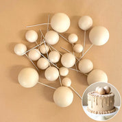 Cream Foam Ball Topper 20 Pack