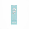 Number 9 SILVER Metal Cake Topper