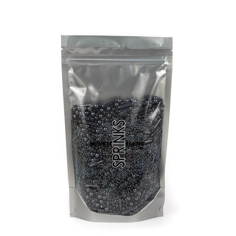 Bubble & Bounce Black Sprinkles 500g