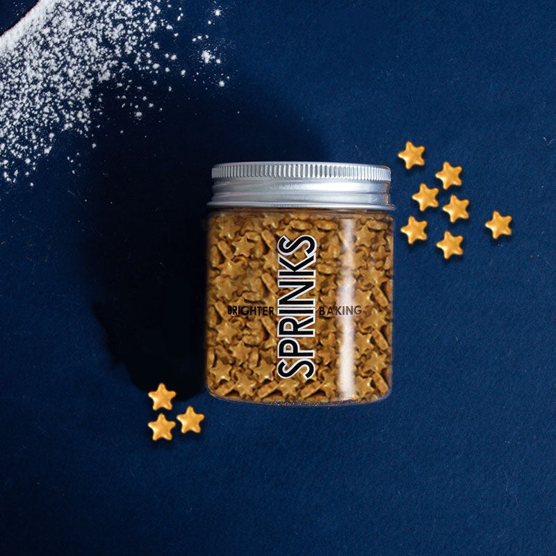 Gold Stars Sprinkles 70g
