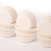 Greaseproof Baking Cups Mini White