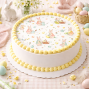 Watercolour Rabbit Edible Image Template