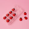 SPRINKS LADYBUG Icing Decorations 10 pieces