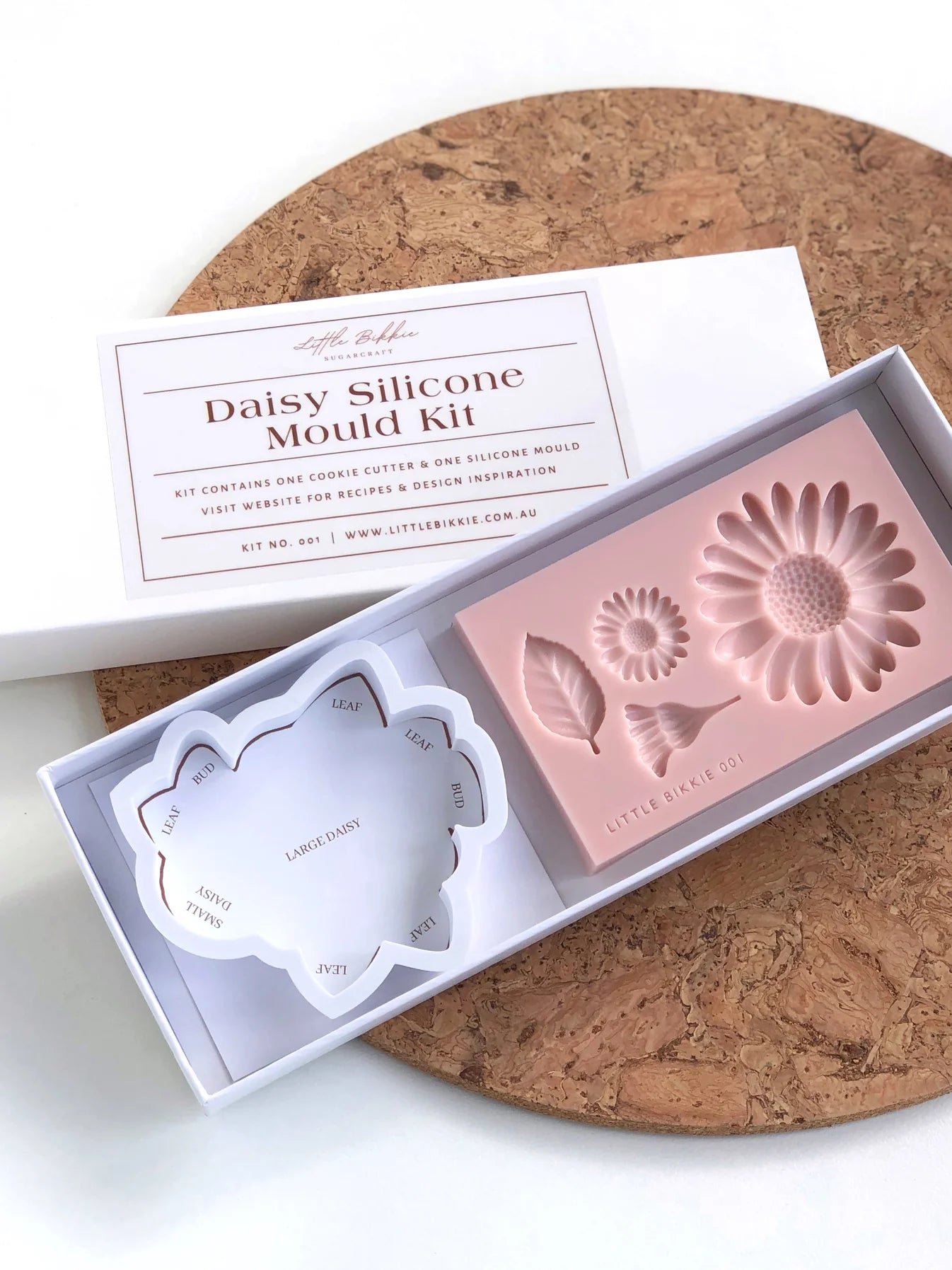 Daisy silicone mould + cutter set by Little Bikkie