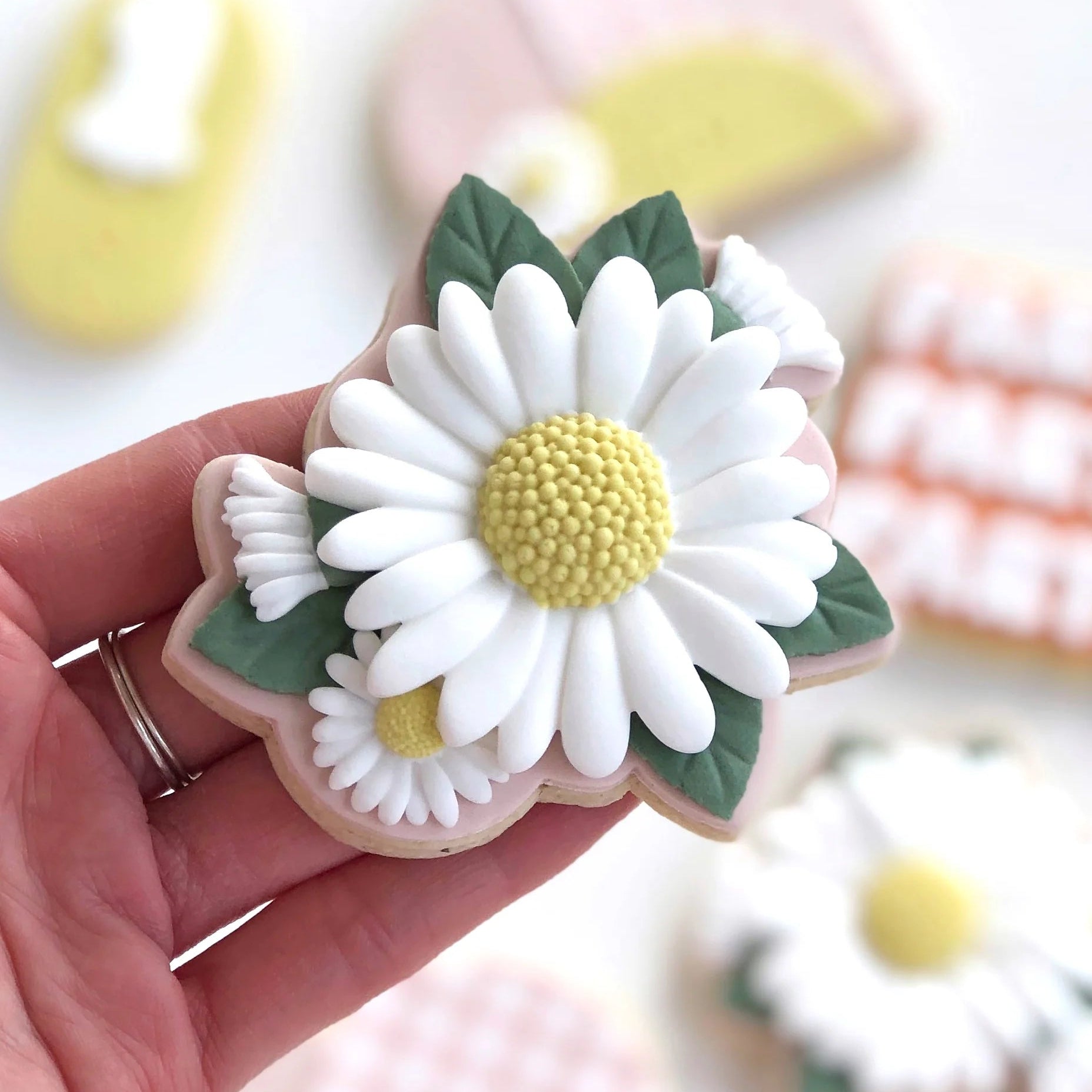 Daisy Silicone Mould + Cutter Set