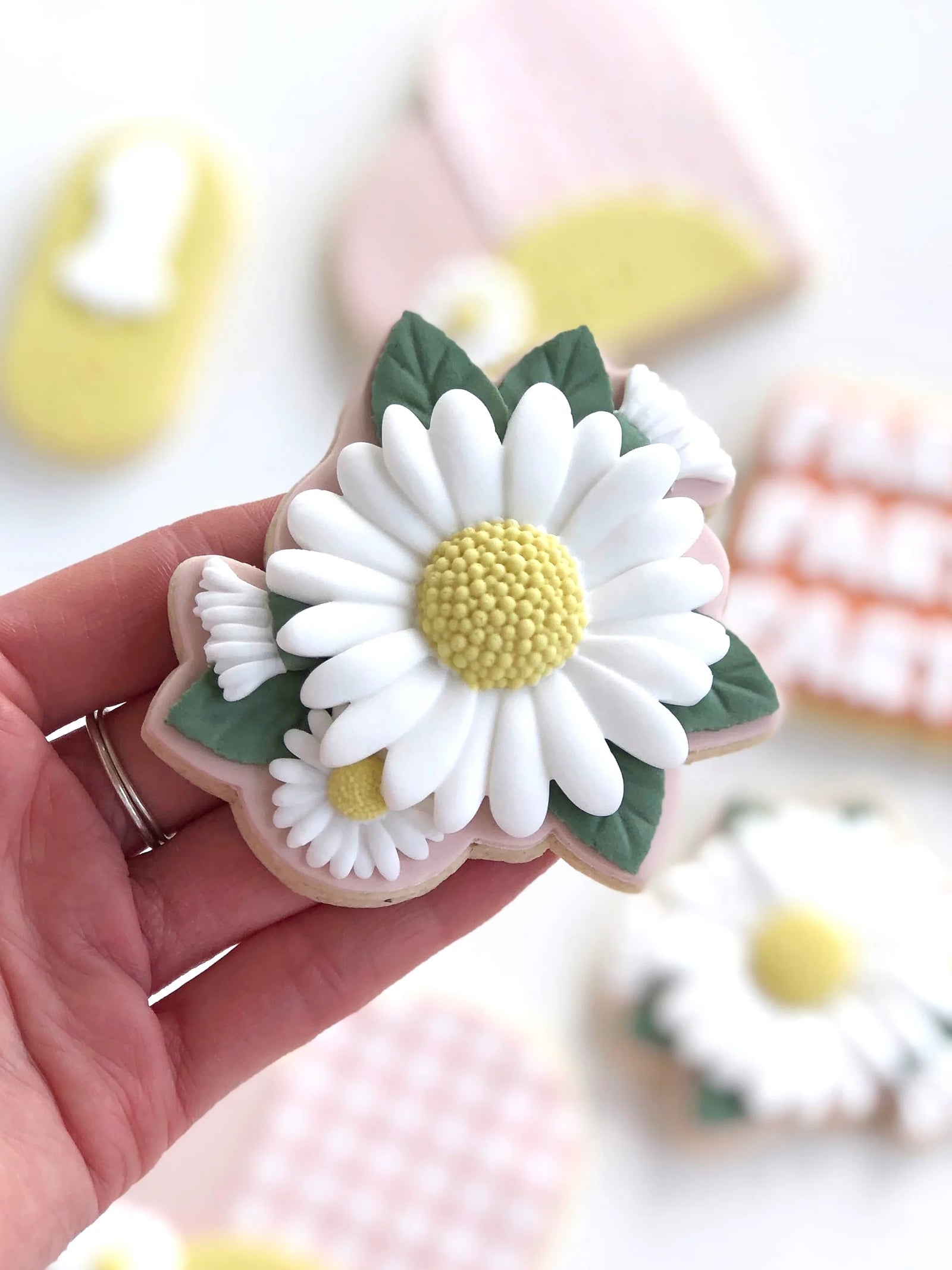 Daisy silicone mould + cutter set by Little Bikkie