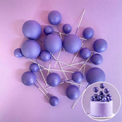 Dark Purple Fpam Ball Topper 20 Pack
