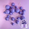 DARK PURPLE FOAM BALL TOPPER 20 PACK