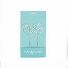 TWENTY ONE SILVER Metal Cake Topper