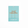 Holy Communion ROSE GOLD Metal Cake Topper