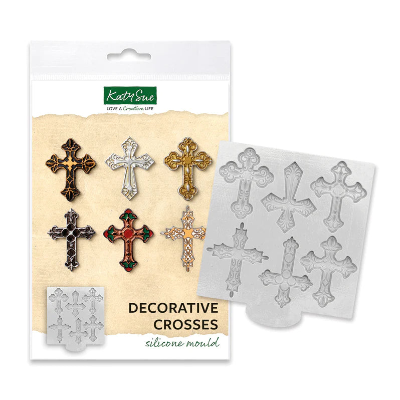 Katy Sue Decorative Crosses Silicone Mould